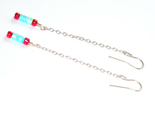 Link to Sterling Silver and Semi Precious Stone Drop EarringsJewellery